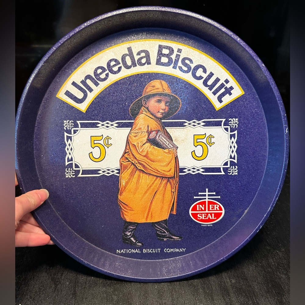 Vintage Uneeda Biscuit Tin Tray
